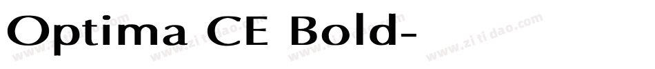 Optima CE Bold字体转换